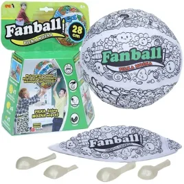fanball-pilka-nozna-28-cm-do-kolorowania-z-pisakami-green