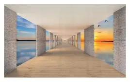 fototapeta-3d-optyczna-tunel-zachod-slonca-254x184