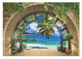 fototapeta-3d-plaza-palmy-do-salonu-okno-520x318