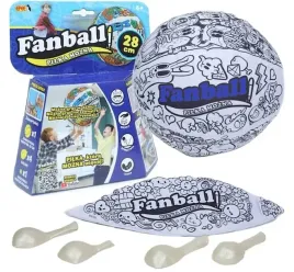 fanball-pilka-nozna-28-cm-do-kolorowania-z-pisakami-opakowanie-niebieskie