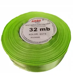 tasiemka-wsytazka-satynowa-25mm-32m-8078-limonka