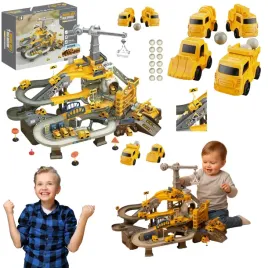 tor-samochodowy-budowa-pojazdy-budowlane-duzy-zestaw-stacja-samochody