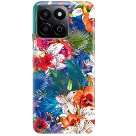 etui-do-honor-200-smart-clear-case-liscie-tropikalne-kwiaty-monstera-wzor