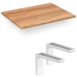 polka-wiszaca-do-salonu-na-ksiazki-lazienkowa-dab-mdf-56x35-wsporniki