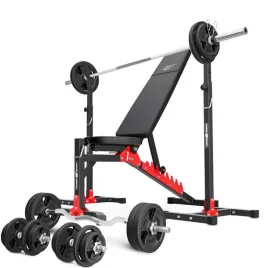 zestaw-treningowy-mh19-lawka-stojaki-gryfy-obciazenia-silownia-141kg