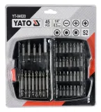 zestaw-bitow-yato-koncowki-srubokretowe-45-sztuk-naped-1-4-cala-s2-marka-yato