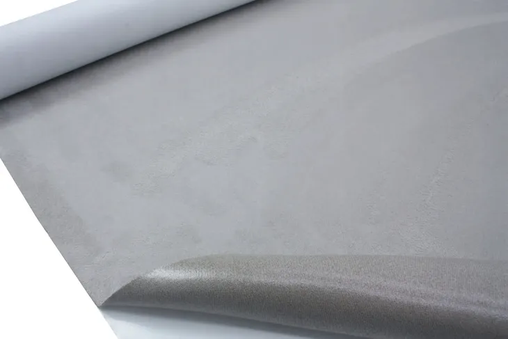 MATERIAŁ NIEBIESKI ZAMSZ FOLIA SAMOPRZYLEPNA KLEJ 50x140cm