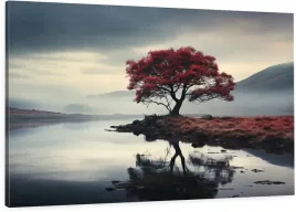 obraz-na-plotnie-do-salonu-sypialni-drzewo-sakury-natura-mgla-120x80-cm