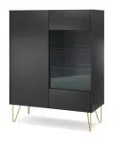 witryna-barek-wt-97-harmon-grafit-blat-marmur-stan-nowy