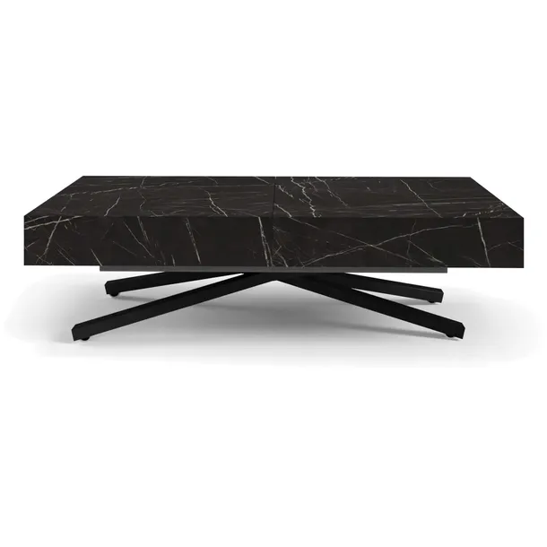 Ławostół SANNA nogi X rozkładany z regulacją wysokości 120/200x80 black