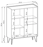 witryna-barek-wt-97-harmon-grafit-blat-marmur-kolor-mebla-grafit