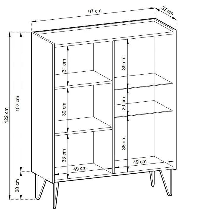 witryna-barek-wt-97-harmon-grafit-blat-marmur