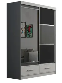 szafa-przesuwna-bis-150-lustro-szuflady-garderoba