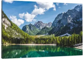 obraz-na-plotnie-do-salonu-gorski-krajobraz-szafirowe-jezioro-gory-120x80cm