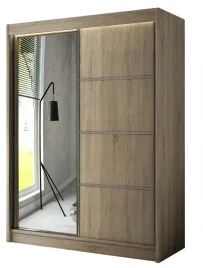 szafa-przesuwna-ako-150cm-lustro-sonoma-opcja-led