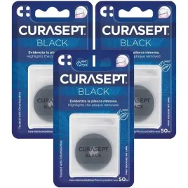 3x-curasept-nic-dentystyczna-czarna-woskowana-mietowa-50-m