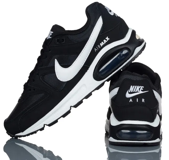Buty Skórzane Nike Air Max Command 397690 021 Wygodne Czarne rozmiar-38,5