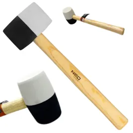 mlotek-gumowy-58mm-450g-bialo-czarny-neo-25-067