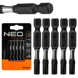 neo-tools-bity-udarowe-s2-50mm-t30-do-wkretarek-1-4-5szt-09-587