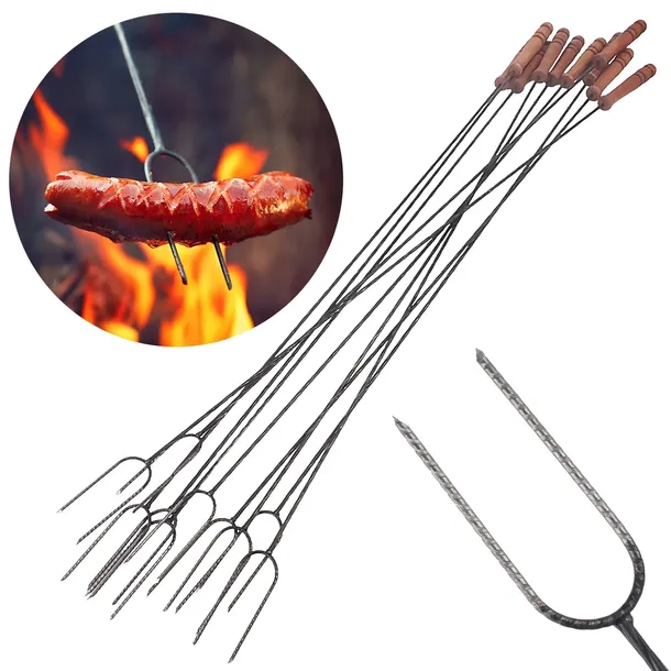 10szt WIDELEC DO GRILLA KRÓTKI GRILOWY DO OGNISKA