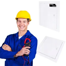 drzwiczki-drzwi-rewizyjne-rewizja-plastikowe-zatrzask-biale-40x40cm