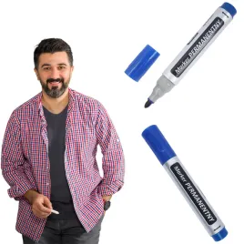 marker-permanentny-wodoodporny-trwaly-okragly-taurus-niebieski-czerwony