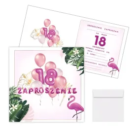 zaproszenia-na-18-urodziny-osiemnastke-eleganckie-vip-rozowe-flaming-5szt