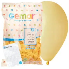 balony-gemar-pastelowe-musztardowe-100szt-baloniki-na-przyjecie-urodzinowe