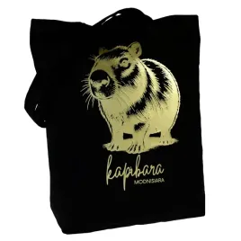 torba-bawelniana-czarna-220g-z-nadrukiem-kapibara-modnisiara-siatka-torebka