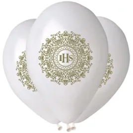 balony-z-nadrukiem-na-komunie-ihs-zloty-nadruk-biale-baloniki-50-szt