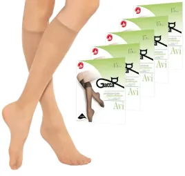 5x-gatta-podkolanowki-avi-lycra-15den-2-pary-visone