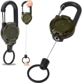 smycz-zwijana-retraktor-60cm-zwijka-na-klucze-identyfikator-zielona