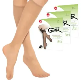 3x-gatta-podkolanowki-avi-lycra-15den-2-pary-daino
