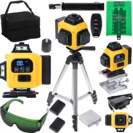 poziomica-laserowa-360-laser-krzyzowy-4d-zestaw-obrotowa-podstawa-statyw