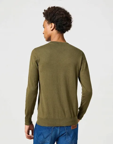 wrangler-knit-sweater-s-meski-sweter-kolor-zielony