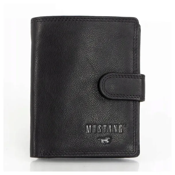 Mustang MĘSKI SKÓRZANY Portfel OCHRONA RFID PREZENT Pionowy ELEGANCKI MODNY