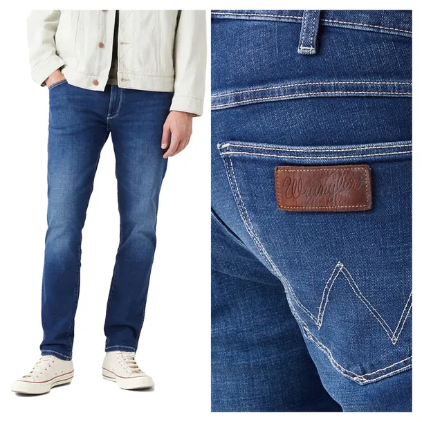 Wrangler LARSTON W30 L32 Męskie spodnie jeansy dżinsy DOPASOWANE