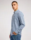 lee-button-down-m-meska-koszula-kolor-niebieski