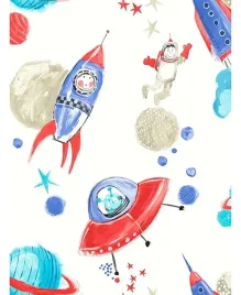 tapeta-dla-dzieci-podroz-w-kosmos-rakieta