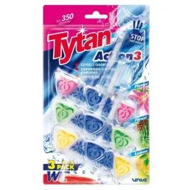 kostka-toaletowa-do-wc-tytan-action-3-mix-flower-forest-lemon-3x40g