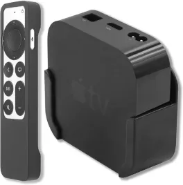 uchwyt-scienny-na-apple-tv-4k-hd-czarny-etui-gumowe-na-pilot-2-generacji