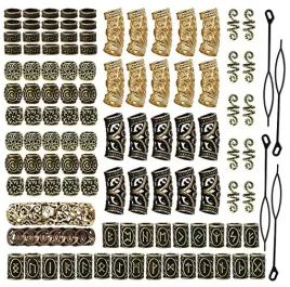 klamry-nakladki-koraliki-do-brody-wlosow-brody-runy-wiking-metalowe-srebrne