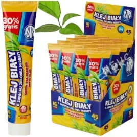klej-szkolny-bialy-w-tubie-45ml-o-zapachu-zielonej-herbaty-astra-16-sztuk