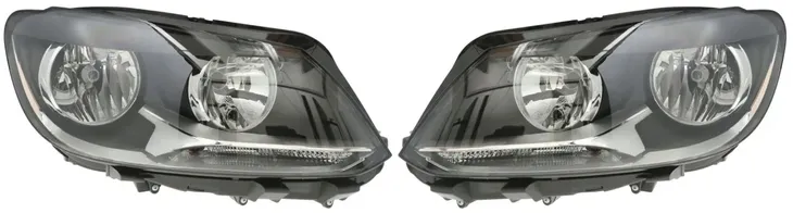 REFLEKTOR LAMPA PRZÓD VW TOURAN CADDY 2010-2015 DEPO H15+H7 LEWY + PRAWY