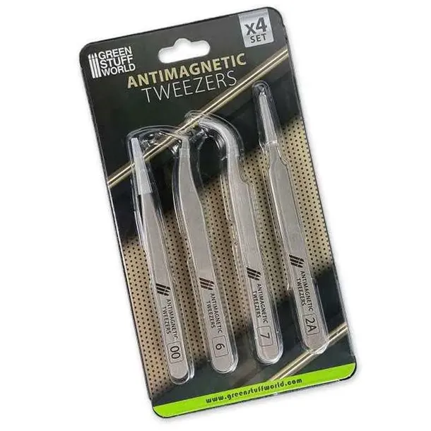 Anty magnetyczne pęsety QUARTZ SET 4 szt.