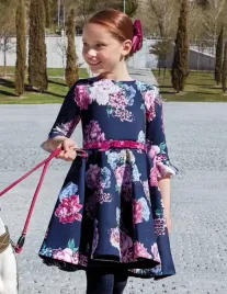 sukienka-dziewczeca-neoprenowa-nadruk-w-kwiaty