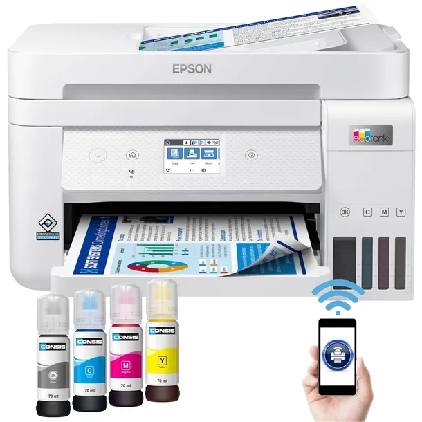 DRUKARKA WIELOFUNKCYJNA Epson ET-4856 WiFi Duplex LAN Dolewane tusze