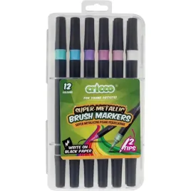 pisaki-metaliczne-pedzelkowe-dwustronne-12-kolorow-cricco-cr385k12