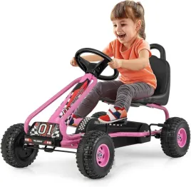 gokart-dzieciecy-na-pedaly-regulowane-siedzisko-do-30-kg-rozowy