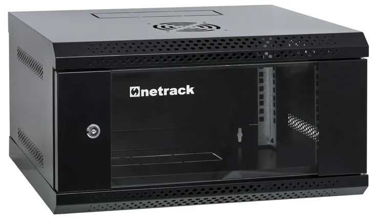 Szafa serwerowa wisząca RACK 19" 4U 400mm Netrack ECO-Line czarna